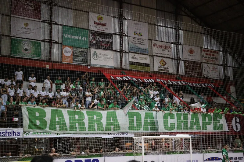 Torcida verde-branca na Supercopa do Brasil em Erechim